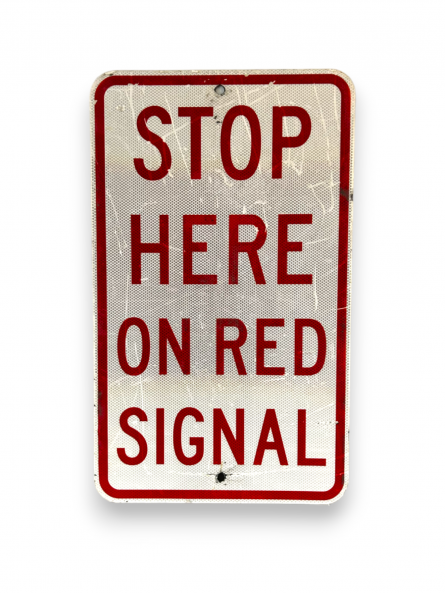 RS23 - Stop Here Sign
