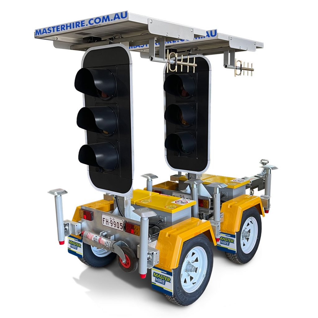Trailer Mounted Traffic Lights for Hire Master Hire Built on Service