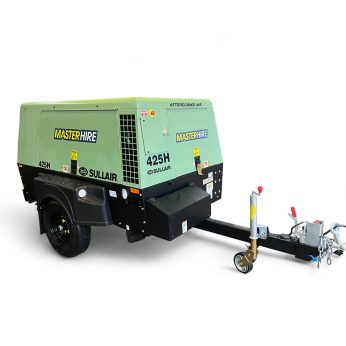 air compressor diesel 425 cfm side view