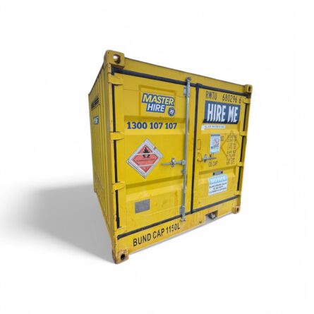 Master Hire Dangerous Goods Container Shipping Front View Closed