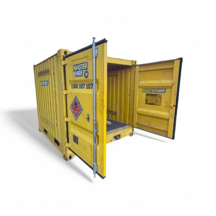 Master Hire Dangerous Goods Container Shipping Open Side View