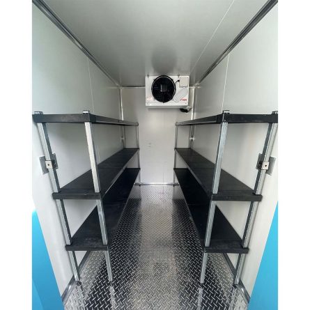 cold room trailer mounted inside view