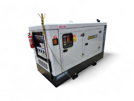 master hire portable diesel generator 40kva corner