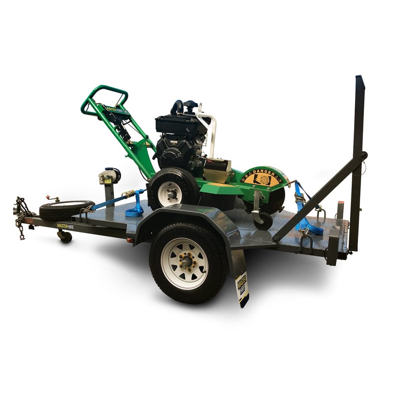 Medium Stump Grinder on Trailer