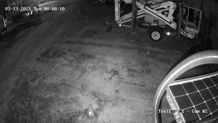 Trailer Mounted CCTV Camera Sample Night Time Footage