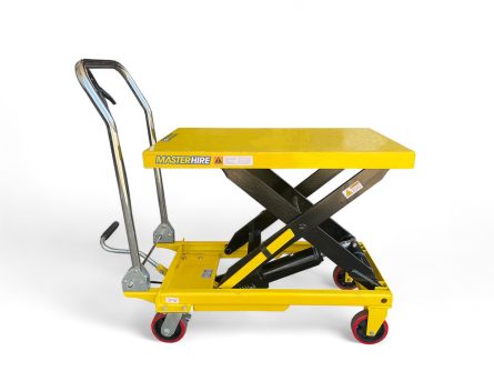 scissor lift trolley extended platform