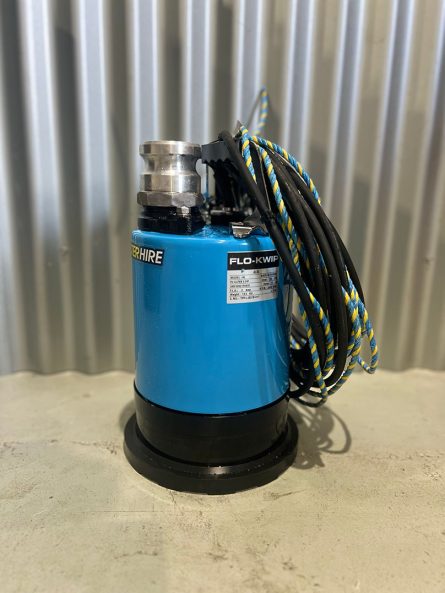 submersible puddle pump side view