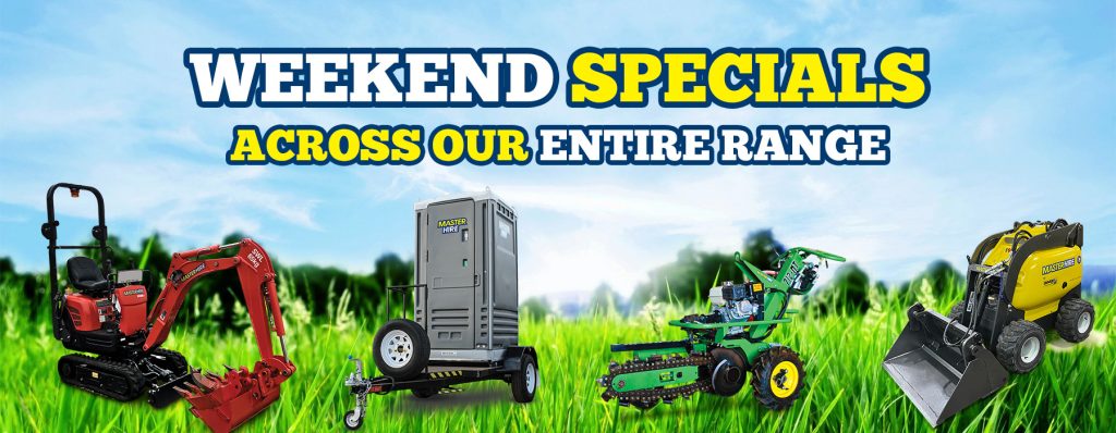 hire equipment weekend special